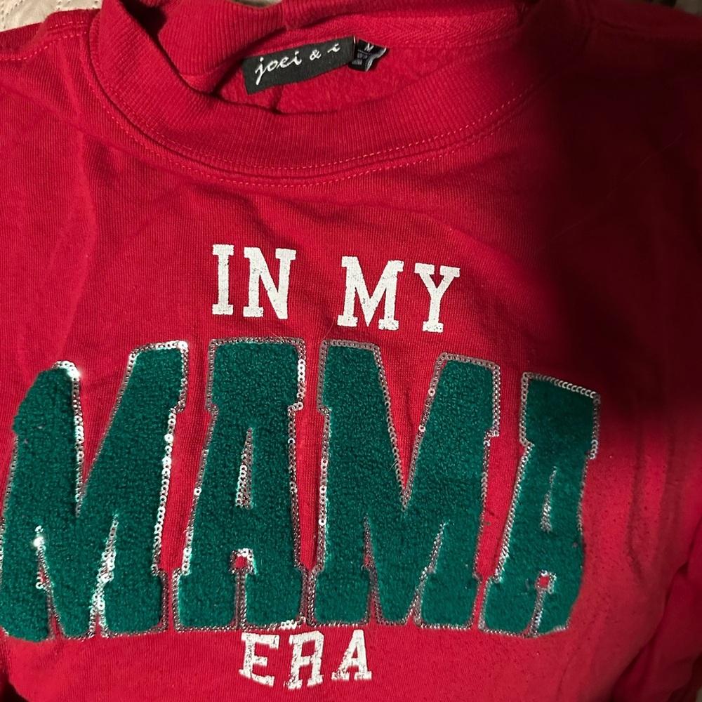 Red 'In My Mama Era' Sweatshirt